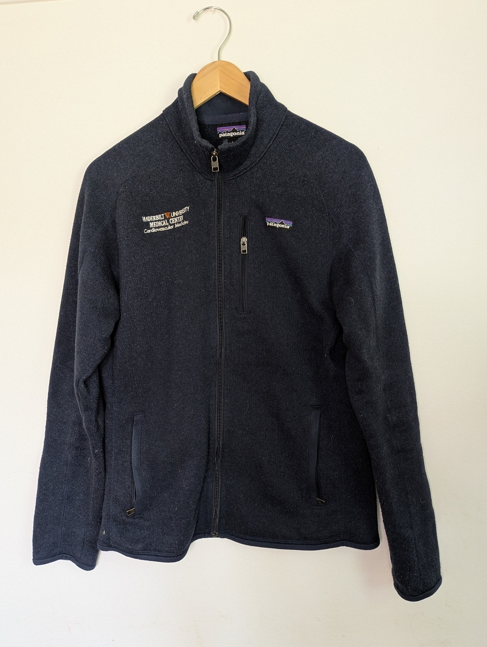 Patagonia Better Sweater Fleece Jacket Men's S Full Zip Long Sleeve Navy Blue